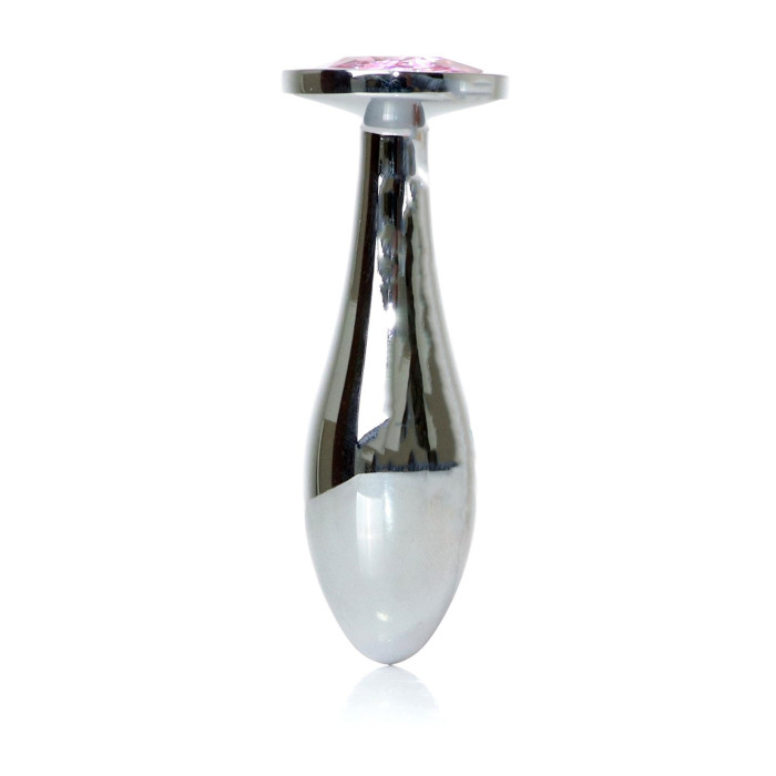 Анальна пробка - Jewellery Silver Plug M Pink