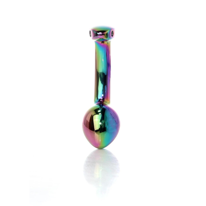Анальна пробка - Jewellery Multicolour Curved Plug S