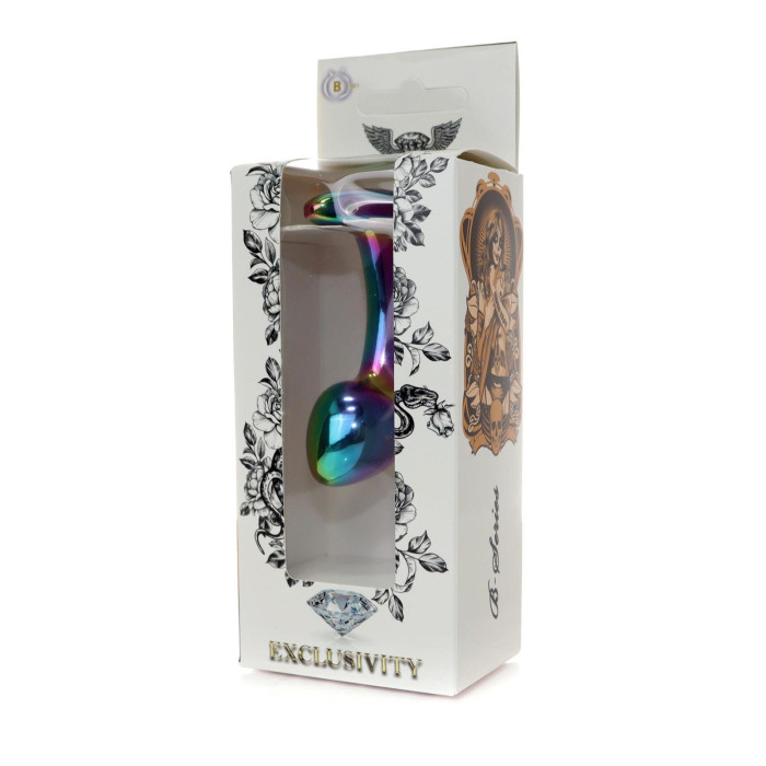 Анальна пробка - Jewellery Multicolour Curved Plug S