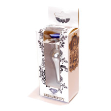 Анальна пробка - Jewellery Silver BUTT PLUG- Dark Blue