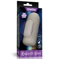 Насадка на член/мастурбатор - Knights Ring Vibrating Dual Purpose Sleeve-Spiral