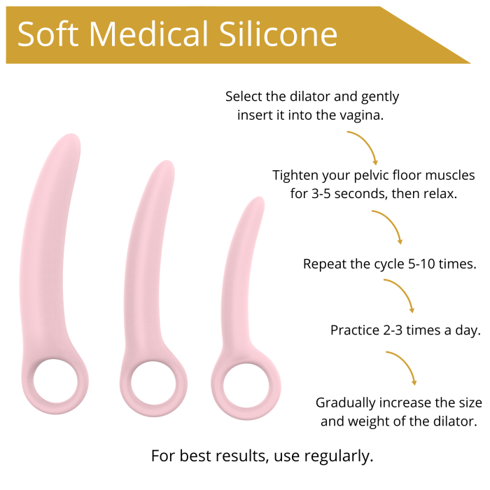 Набір вагінальних розширювачів - Erospace Sweet Play Pelvic Floor Muscles Training Set A13