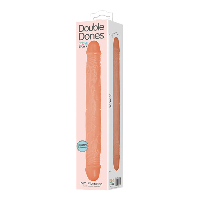 Двосторонній фалоімітатор - Double Dones My Florence Dildo, 36 см