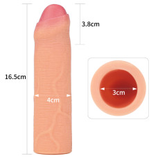 Насадка на член - Revolutionary Silicone Nature Extender Add 1.5" Flesh