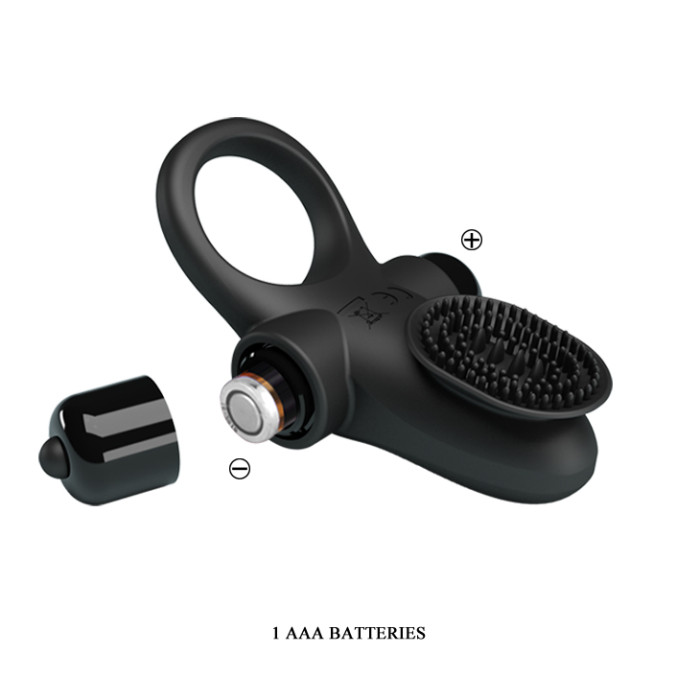 Ерекційне кільце - Pretty Love Vibrant Penis Ring II Black