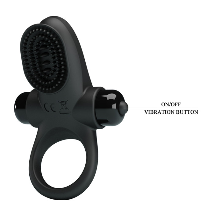 Ерекційне кільце - Pretty Love Vibrant Penis Ring II Black