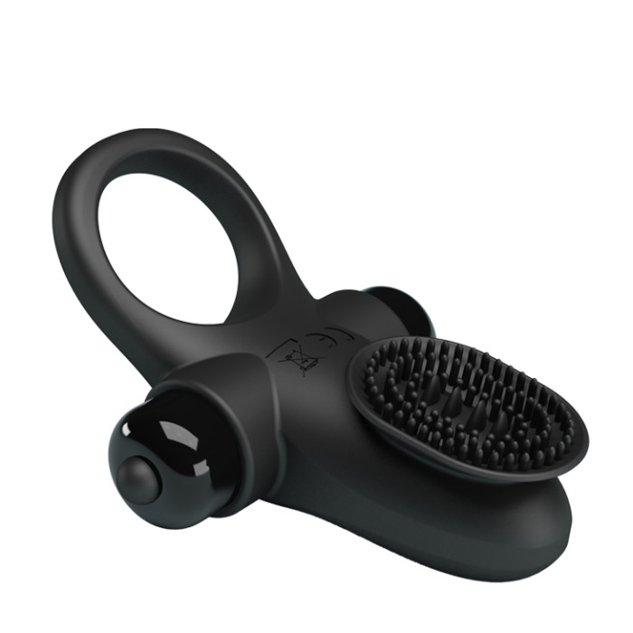 Ерекційне кільце - Pretty Love Vibrant Penis Ring II Black