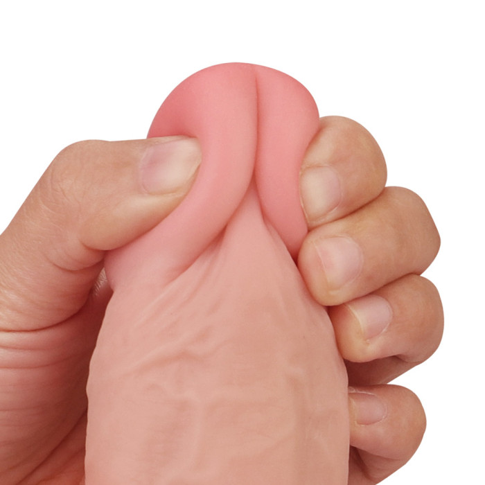 Фалоімітатор - Sliding-Skin Dual Layer Dong 9" Flesh