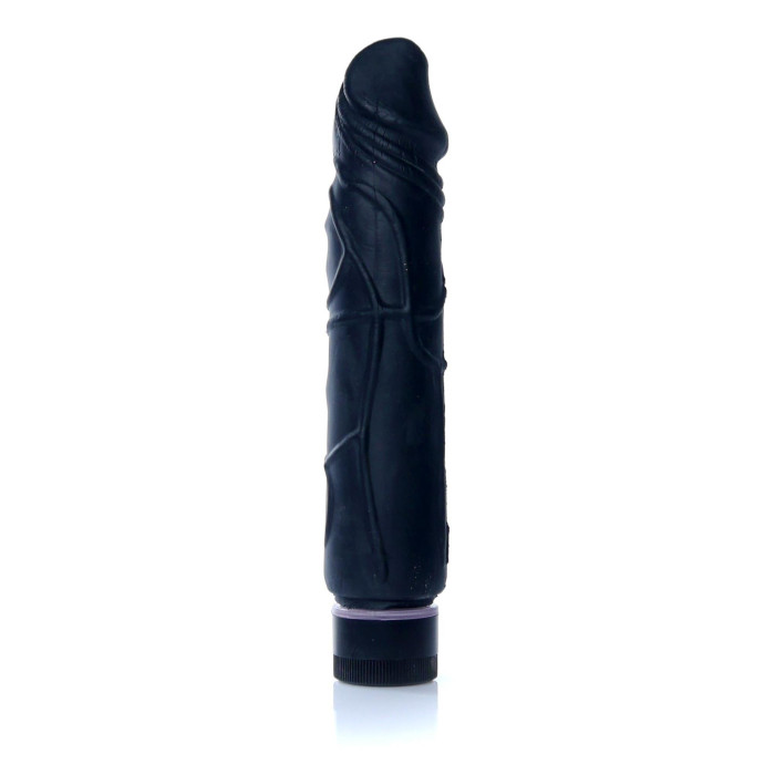 Вібратор - Real Skin Multispeed Black, 22 см