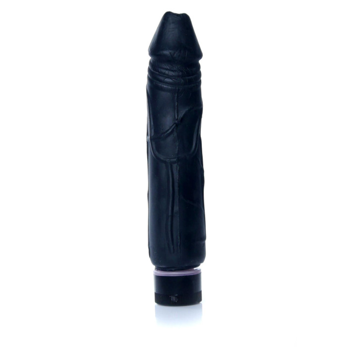 Вібратор - Real Skin Multispeed Black, 22 см