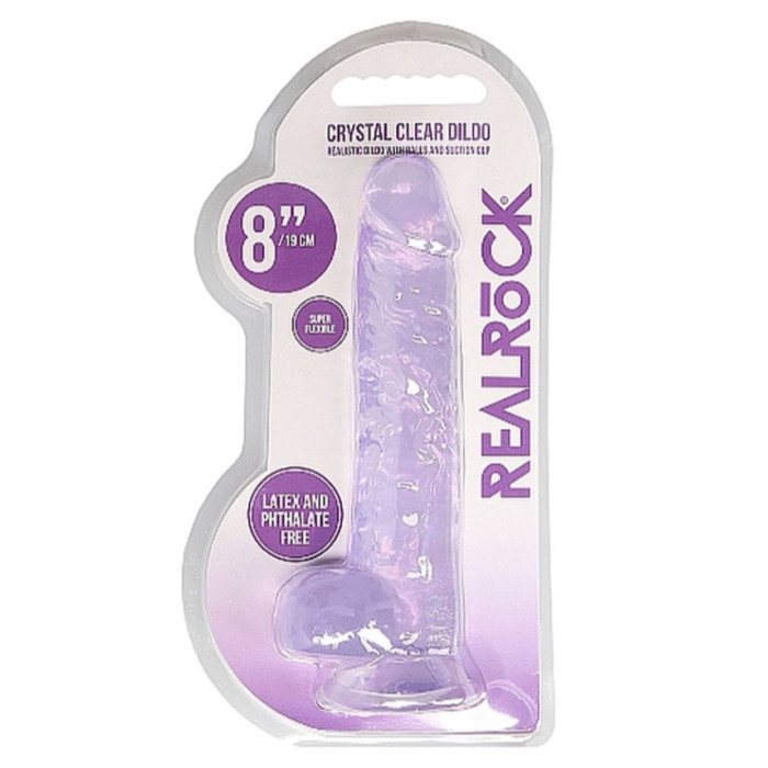 Фалоімітатор - Realrock Dildo 8" Purple