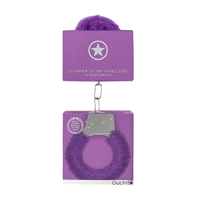 Наручники - Ouch! Beginner's Handcuffs Furry Purple