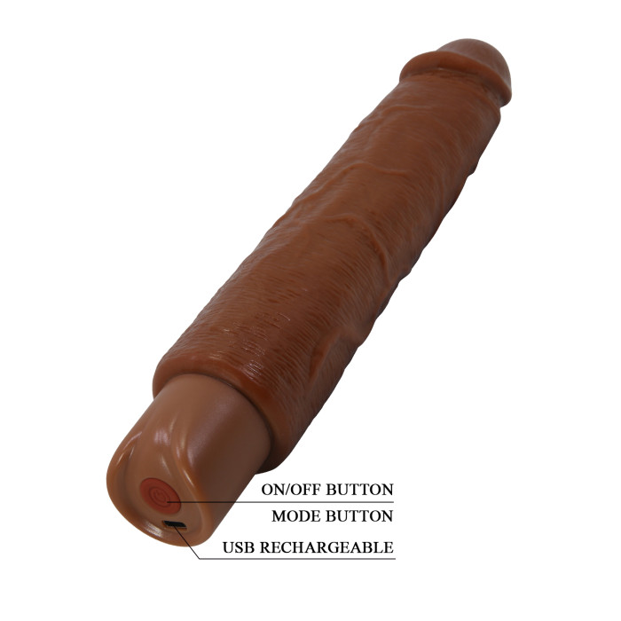 Реалістичний вібратор - Pretty Love Soren Realistic Vibrating Dildo Brown