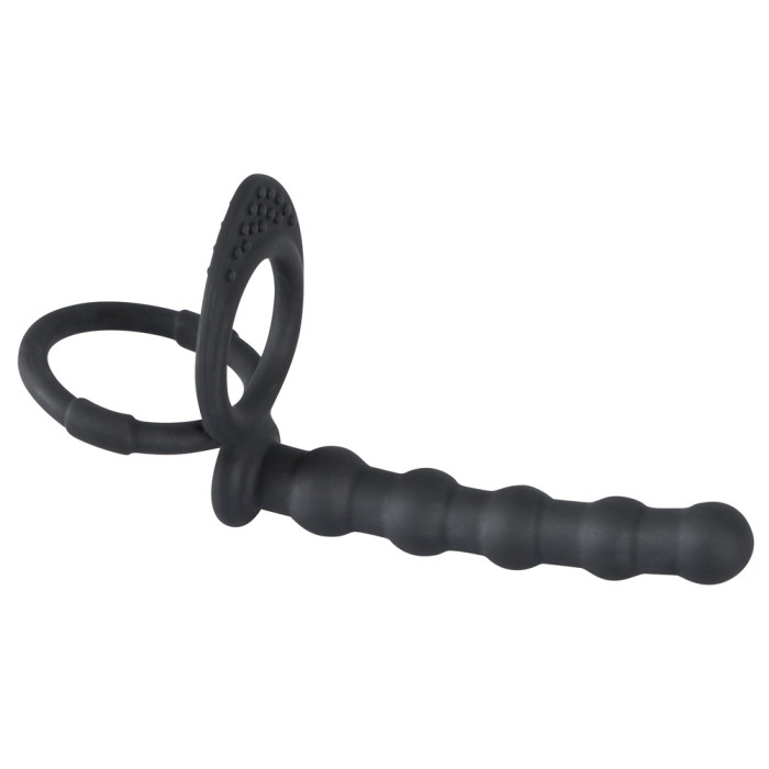 Насадка для подвійного проникнення - Black Velvets Cock & Ball Ring
