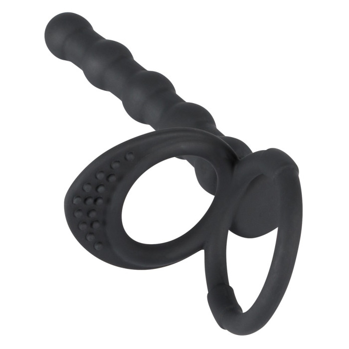 Насадка для подвійного проникнення - Black Velvets Cock & Ball Ring