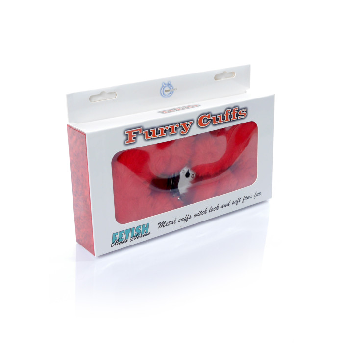 Наручники - Fetish Boss Series Furry Cuffs Red