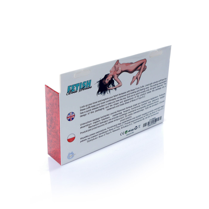 Наручники - Fetish Boss Series Furry Cuffs Red