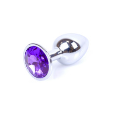 Анальна пробка - Jewellery Silver Plug Purple