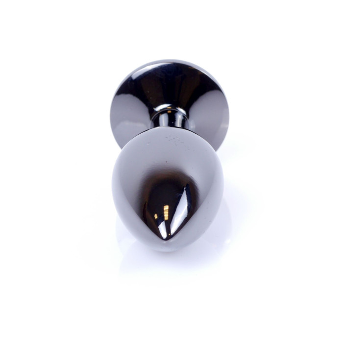 Анальна пробка - Jewellery Dark Silver Plug Green