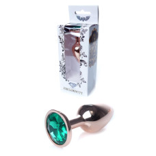 Анальна пробка - Jewellery Red Gold Plug Green