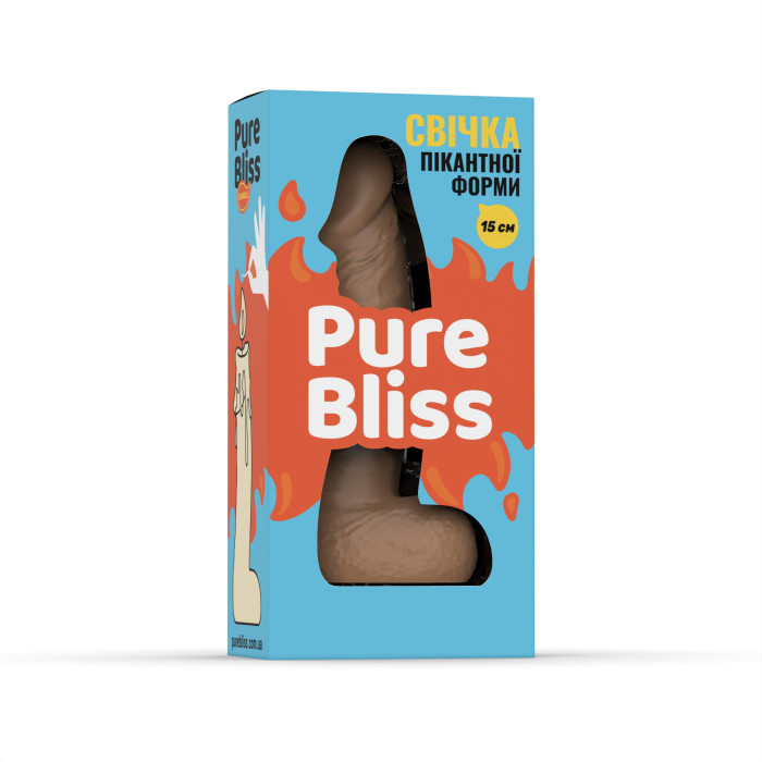 Свічка член Pure Bliss 15 см Brown
