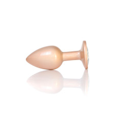 Анальна пробка - Jewellery Pearl Gold Plug Clear S