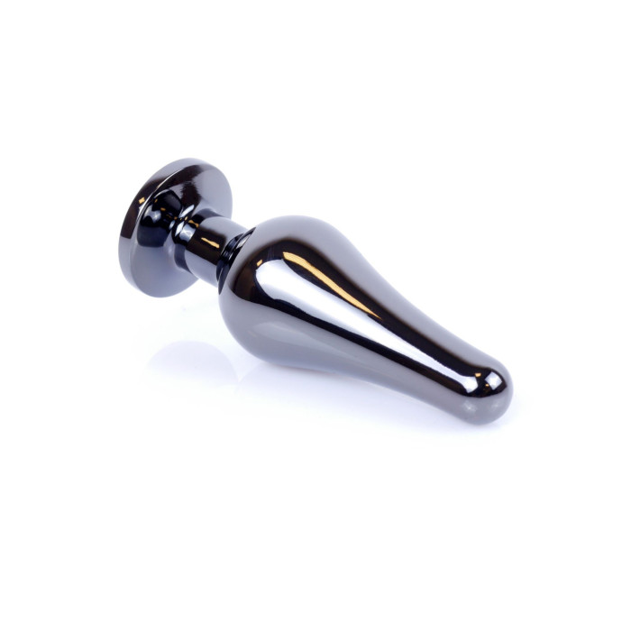 Анальна пробка - Jewellery Dark Silver BUTT PLUG- Purple