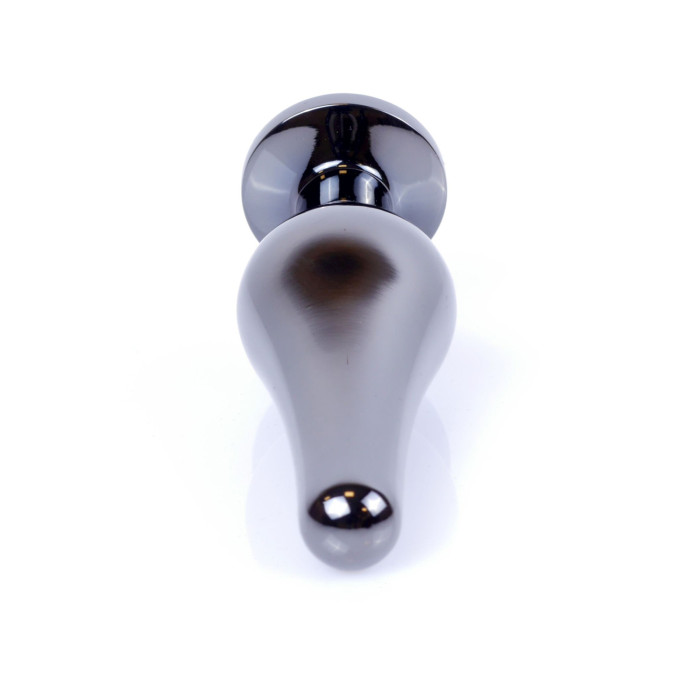 Анальна пробка - Jewellery Dark Silver BUTT PLUG- Purple