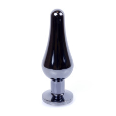 Анальна пробка - Jewellery Dark Silver BUTT PLUG- Purple