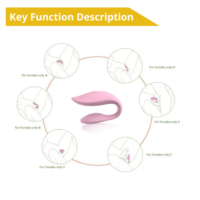 Вібратор - Erospace Sweet Play C-Type Vibrator App Control A7