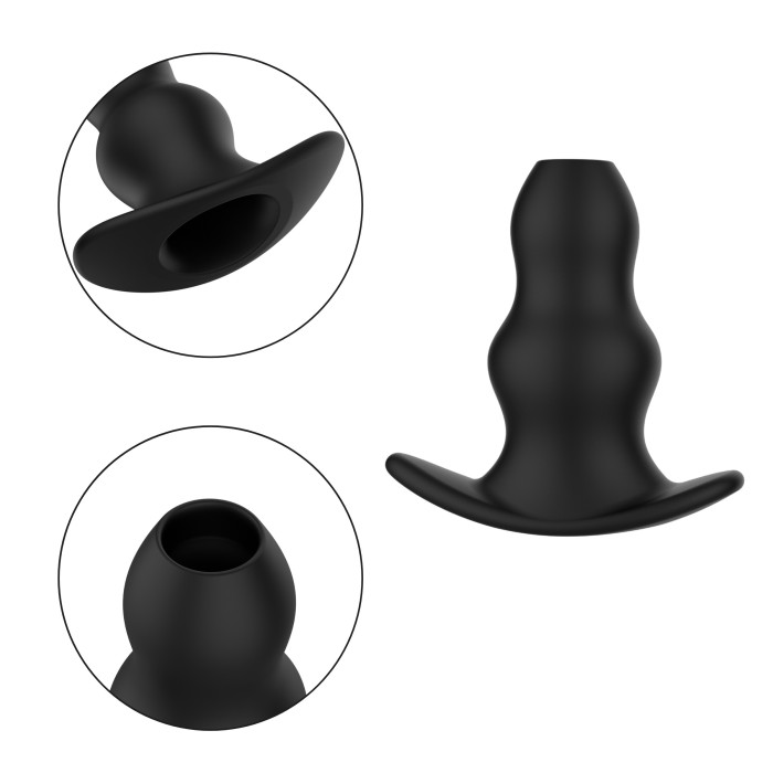 Анальна пробка - Erospace Wild Play Hollow Anal Plug C1