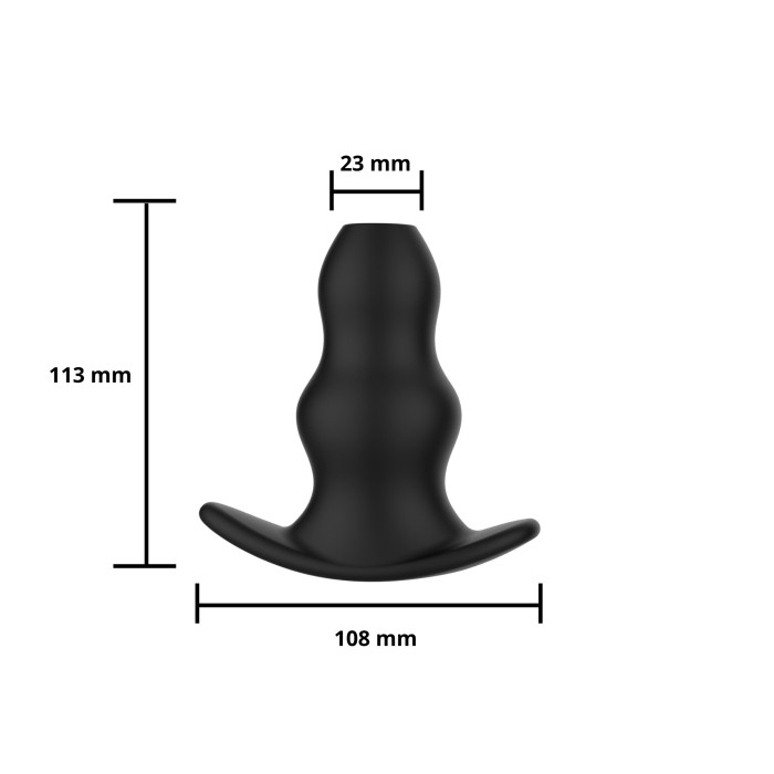 Анальна пробка - Erospace Wild Play Hollow Anal Plug C1