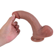 Фалоімітатор - Erospace Natural Play Silicone Dildo D1, 21 см