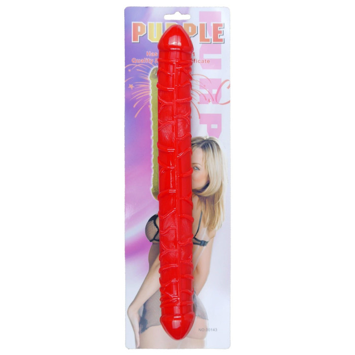 Двосторонній фалоімітатор - Flexible Double Dong Red
