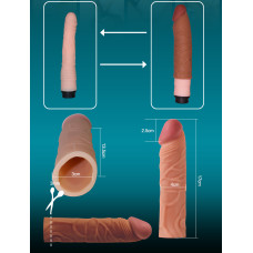 Насадка на член - Pleasure X-Tender Penis Sleeve Add 1" Flesh