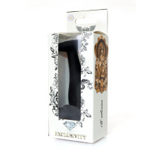 Анальна пробка - Jewellery Silicone Black Plug L Clear