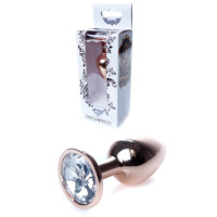 Анальна пробка - Jewellery Red Gold PLUG- Clear