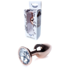 Анальна пробка - Jewellery Red Gold PLUG- Clear