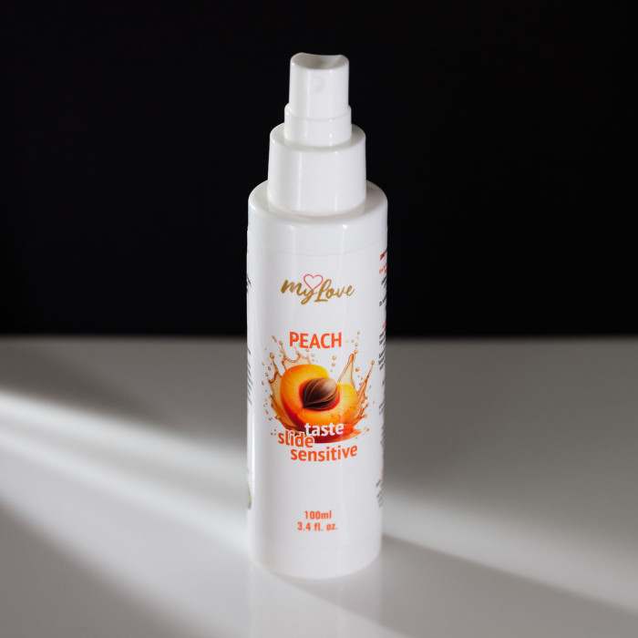 Інтимний гель-лубрикант - MyLove Taste Slide Sensitive Peach, 100 мл