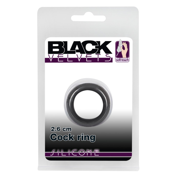 Ерекційне кільце - Black Velvets Cock Ring, 2,6 см