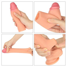 Насадка на член - Revolutionary Silicone Nature Extender Add 1.5" Flesh