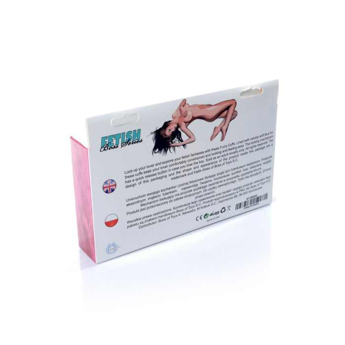 Наручники - Fetish Boss Series Furry Cuffs Pink