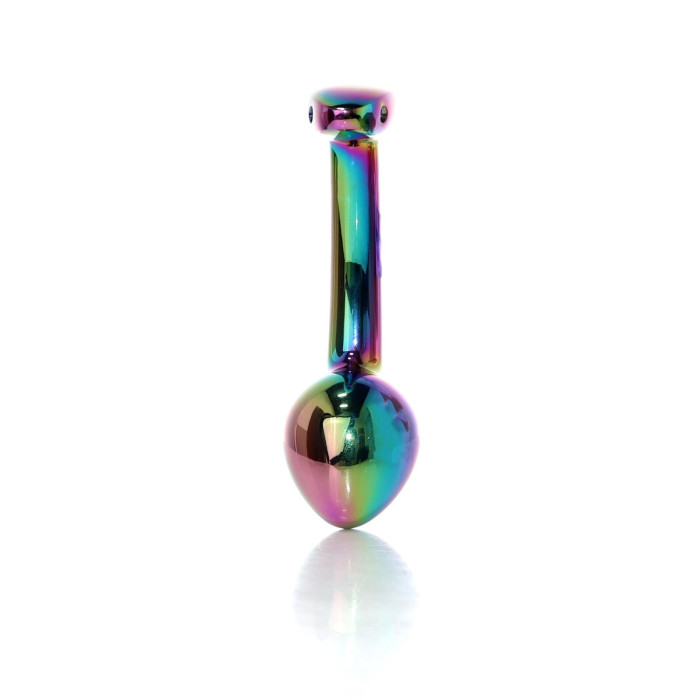 Анальна пробка - Jewellery Multicolour Curved Plug L