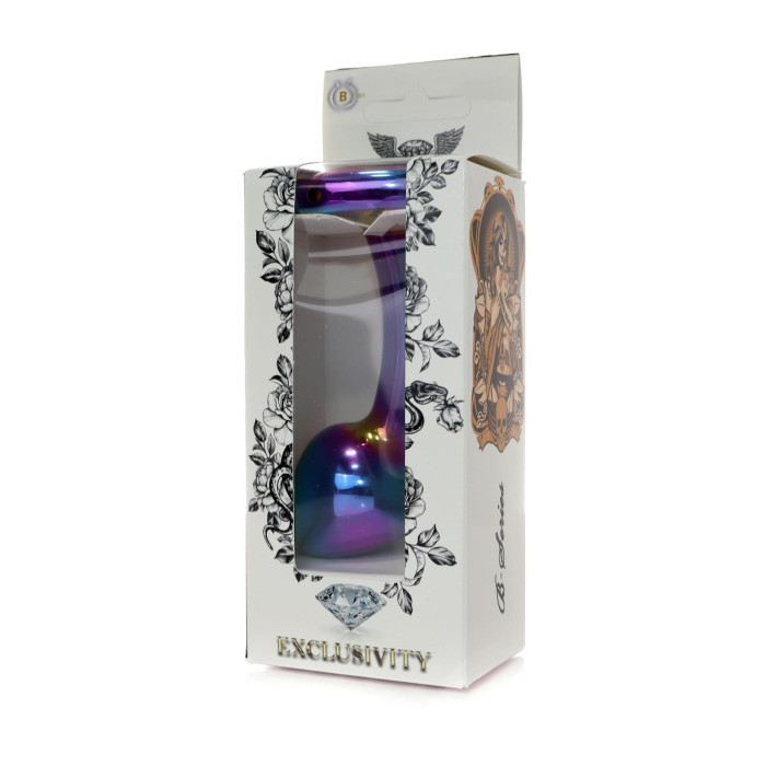 Анальна пробка - Jewellery Multicolour Curved Plug L