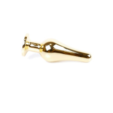 Анальна пробка - Jewellery Gold BUTT PLUG- Clear
