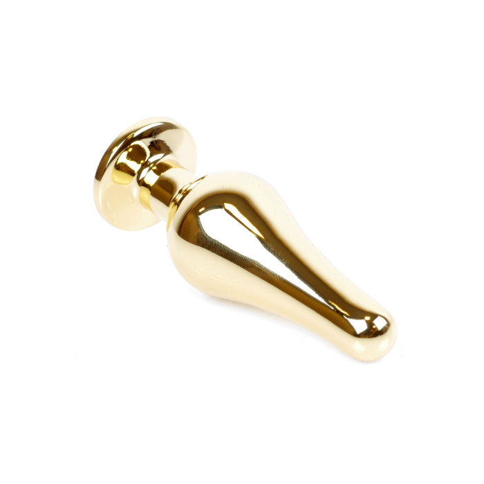 Анальна пробка - Jewellery Gold BUTT PLUG- Clear