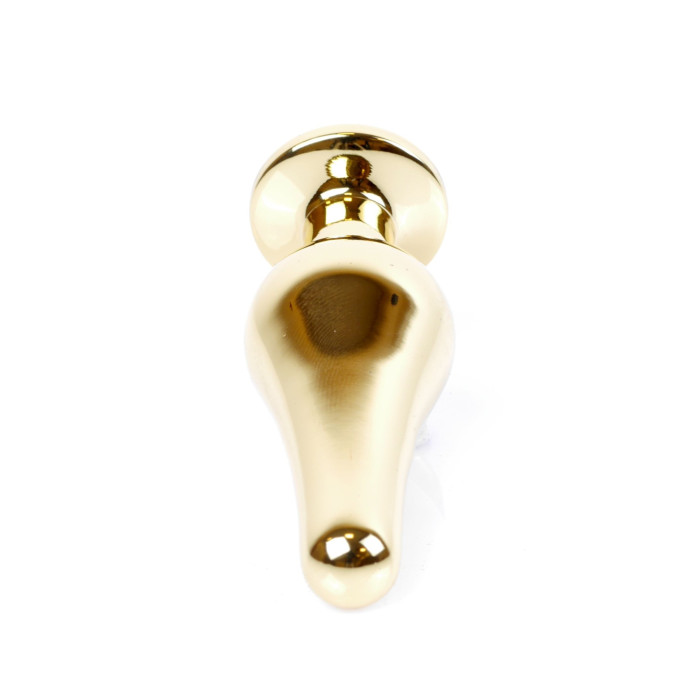 Анальна пробка - Jewellery Gold BUTT PLUG- Clear