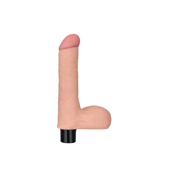 Реалістичний вібратор - Real Softee Vibrator With Balls 8"