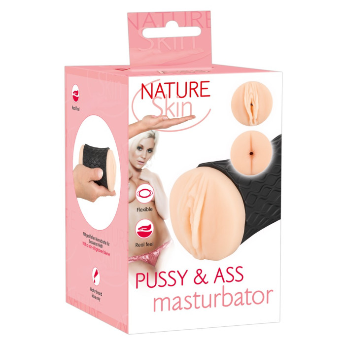 Мастурбатор вагіна і анус - Nature Skin Pussy & Ass Masturbator