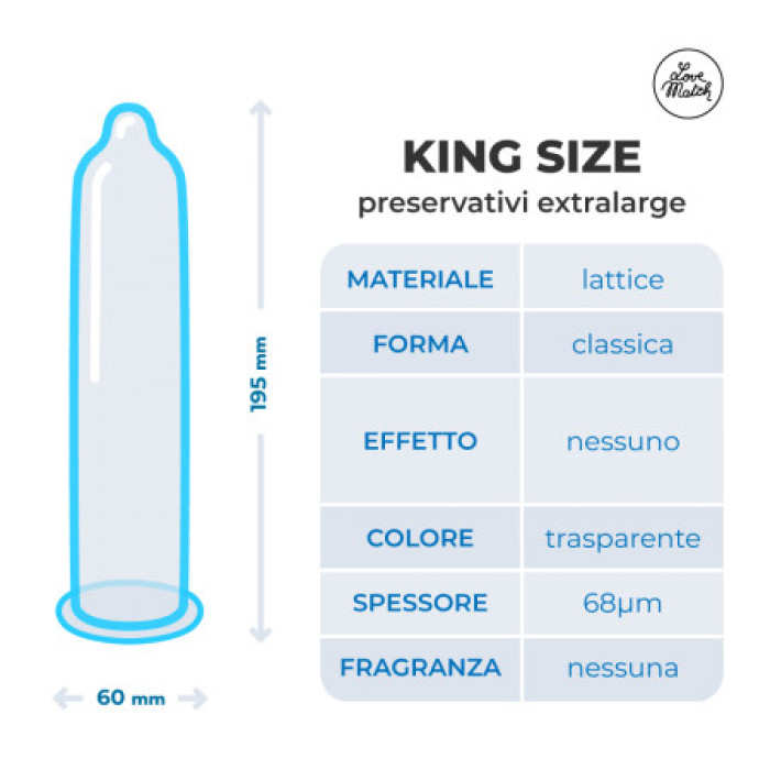 Презервативи - King Size, 6 шт.